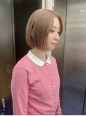 ケアブリーチ/切りっぱなしボブ