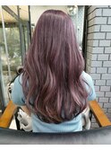 【ブリーチあり】ラベンダーカラー ピンク 奈良 大和八木