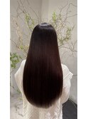 ナチュブロ髪質改善ピンクブラウン