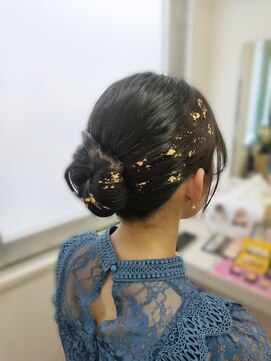 マイクローゼット(my closet) 大人気！金箔アレンジ・結婚式ヘアセット