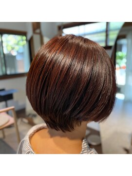 バスク(BASK.) 大人ショートボブ/ブラウン/ナチュラルショート