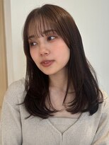 ノイカーム(noi Calm)&nbsp;顔周りレイヤーカットグレージュカラーくびれボブベージュカラー