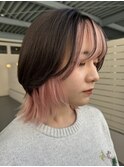 フェイスフレーミング10代20代ハイトーンピンク/デザインカラー