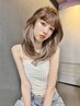 【ミディアム限定クーポン】ケアブリーチカラー＋カラー＋トリートメント