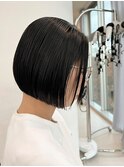 ショートボブ×ストレート