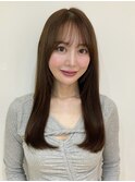 地毛風髪質改善ストレート