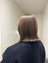 ナンバー エミライ 溝の口(N° emirai)&nbsp;ワンレンボブ前下がりショート内巻きワンカール鎖骨ミディアム