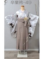 きものサロン すずめ屋&nbsp;レンタル卒業袴-49黒椿