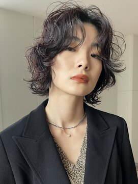 ウェイビーズ(WAVY'S) xカットパーマ/イメチェン/ホワイトブロンド/外ハネボブ/美髪/