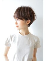 ハピネス 王寺店(Happiness) 刈り上げショートハンサムショートくびれショートマロンベージュ