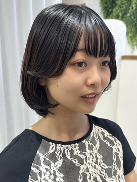 ビューブルー 亀戸錦糸町(VIEW BLUE) ◎美髪カールベージュブラウンミディアムボブ似合わせ前髪