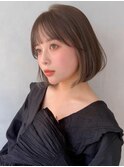 艶感外ハネボブ大人可愛いナチュラルカール似合わせカット