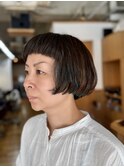ボブウルフアシンメトリーヘア
