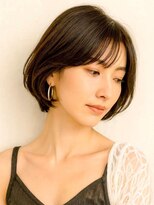 ミロア 薬院(miroa)&nbsp;大人ボブ 顔周りカット アッシュグレー 髪質改善 30代