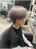 ホワイトメッシュ/ツイスト/ツイスパ/パーマ/メンズ/眉毛