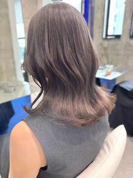 サンクマーケット 渋谷(cinq MARKET) 渋谷ミディアムボブラベンダーベージュラベンダーアッシュカラー