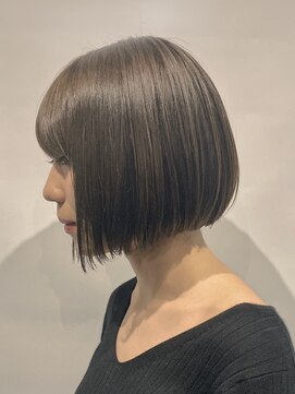 黒髪/クラゲヘアー/オリーブグレー/小顔/ココアベージュ/伊勢崎