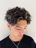 ルーシー 渋谷(LUCEY) オールバックパーマ極道パーマ宮城リョータ風パーマフェード