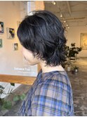 暗髪と相性○ 　ナチュラルウルフスタイル