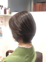 ヘアー グリーン(hair green)&nbsp;40代50代60代/ショートボブ/大人ショート/サラツヤショートボブ