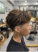 【WAVY】メンズフェザーパーマ