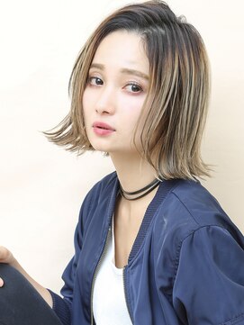 ユージュアル(THE USUAL) デジタルパーマミルクティーブロンドワンホンレイヤー夏 37