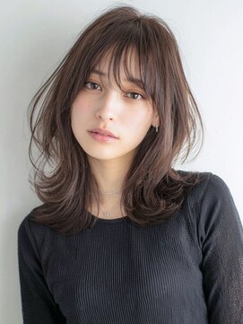ニーフ 恵比寿(neaf) ダークブルーワンホンレイヤー/ニュアンスウルフ/デジタルパーマ