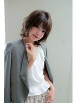 ハピネスフィール 宇治店(Happiness FEEL)&nbsp;ハネても可愛い！無造作ゆるふわボブ【happinessFEEL倉本】