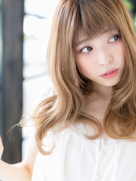 エヌアンドエー 草加店(N&A) 大人ガーリー×ゴールドベージュ×ナチュラルカール