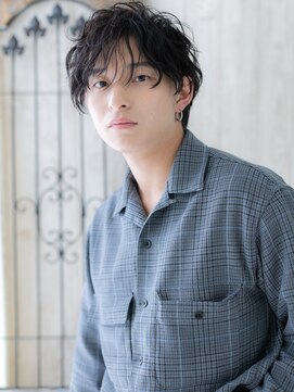 モッズヘア メン 上尾東口店(mod's hair men) ≪mod's men≫くせ毛風パーマで決める！フェザーマッシュA!