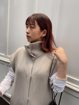 ニア 清澄白河(nir) 〈清澄白河 半個室〉切りっぱなしボブ/チェリーローズ