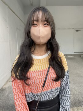 ミニム ヘアー(minim hair) 【minim×高橋】ブリーチ1回オリーブグレージュ