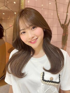 シーシンジュク 新宿南口(Sea shinjuku) 韓国前髪×ショコラアッシュ【韓国/髪質改善/ふんわりカール】