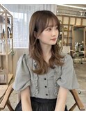 波巻きウェーブ×ナチュラルカラー