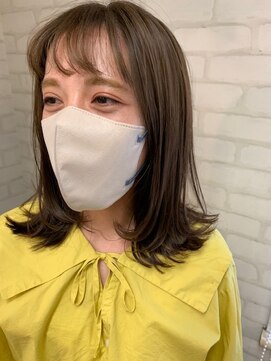 ロマンヤカタ ファース(ROMAN YAKATA fars) 髪質改善　外ハネレイヤー　くびれ　オリーブベージュ＠田代8/30