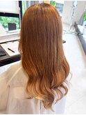 大人可愛い髪質改善カラーミルクティーカラー毛先パーマ透明感