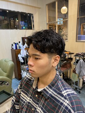 グレースマンカフェ(GRACE MAN CAFE) 【メンズパーマ】ナチュラルパートパーマスタイル！