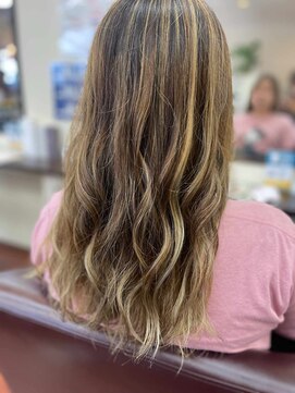 アローズ 玉名店(arose) ２０～40代髪質改善艶感 ベージュハイライト