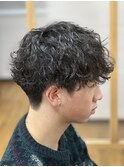 波巻きパーマ