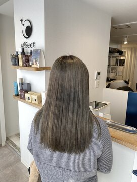 アフェクト 上大岡(affect) 切りっぱなしボブ/エアリーロング/美髪/ピンクブラウン/上大岡