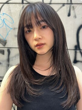 ノイ(noi) 顔周りレイヤーカットくびれヘアミルクティーベージュカラー