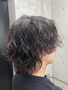 フイ 代々木(Hui) ハイトーンカラー/マッシュパーマ/アースカラー/men's/