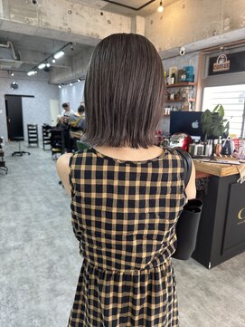 シールドヘアー 沖縄 新都心(C'LD Hair) ブリーチボブ/ブリーチ/外はねボブ/切りっぱなしボブ/ボブヘア