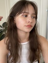 オリーブベージュイメチェン小顔ウェーブパーマ銀座