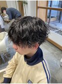 波ウェーブパーマ