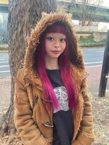 ニュート(Neut )&nbsp;ピンク 暖色 ハイトーン名古屋 派手髪 ブリーチ名古屋