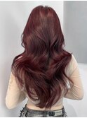 ロング顔周りレイヤー美髪韓国ヘア_ba507101