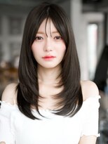 レノラ 本町(LENORA)&nbsp;☆フェミニンロング大人かわいいぱっつん前髪レイヤーカット小顔