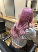 ハイトーンピンク ブリーチカラー ケアブリーチ 池袋