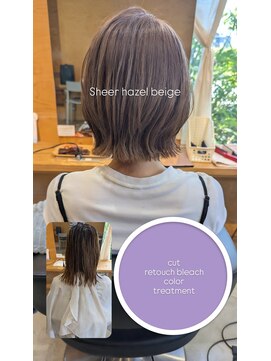 リッチオ(Riccio) レイヤーボブ　柔らかカラー　おしゃれママ